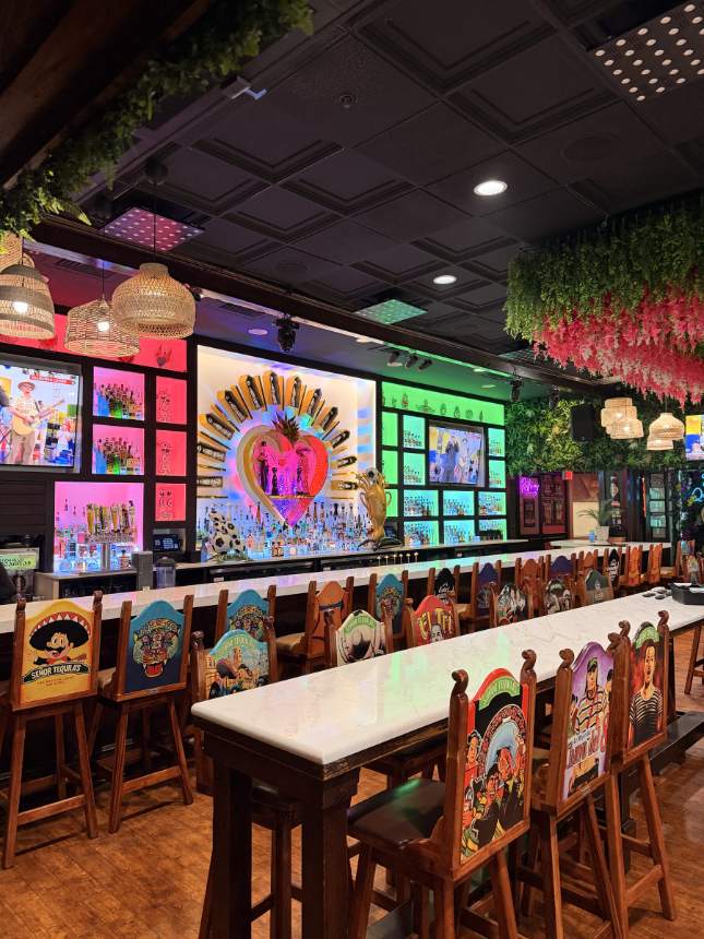The bar area