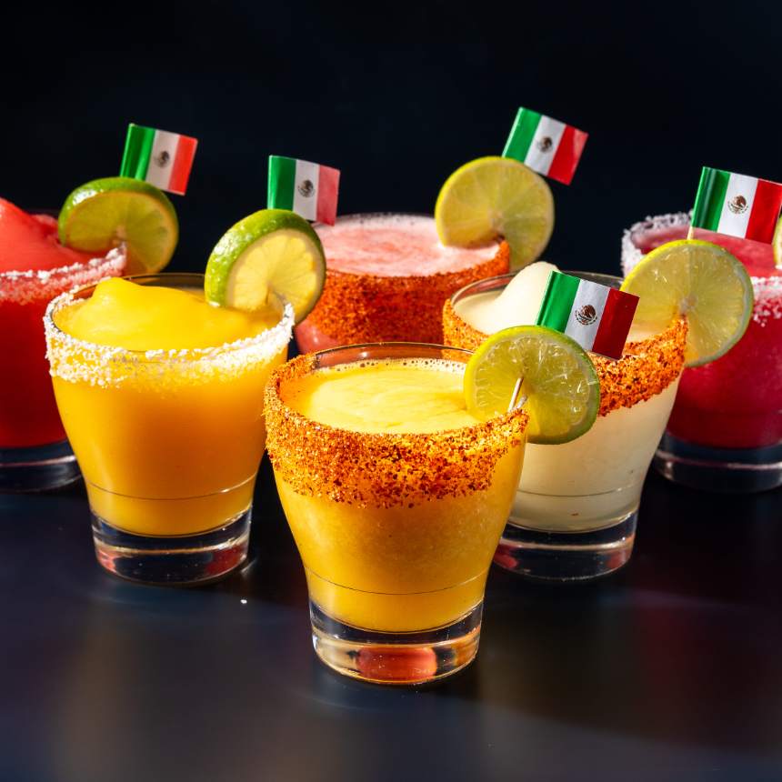 Frozen margarita, layered
